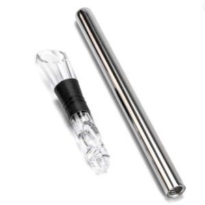 Premium Stainless Steel Bottle Cooler Stick Chill Rod Decanting Aerator & Drip-F